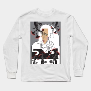 Nefertiti Lotus Garden Long Sleeve T-Shirt